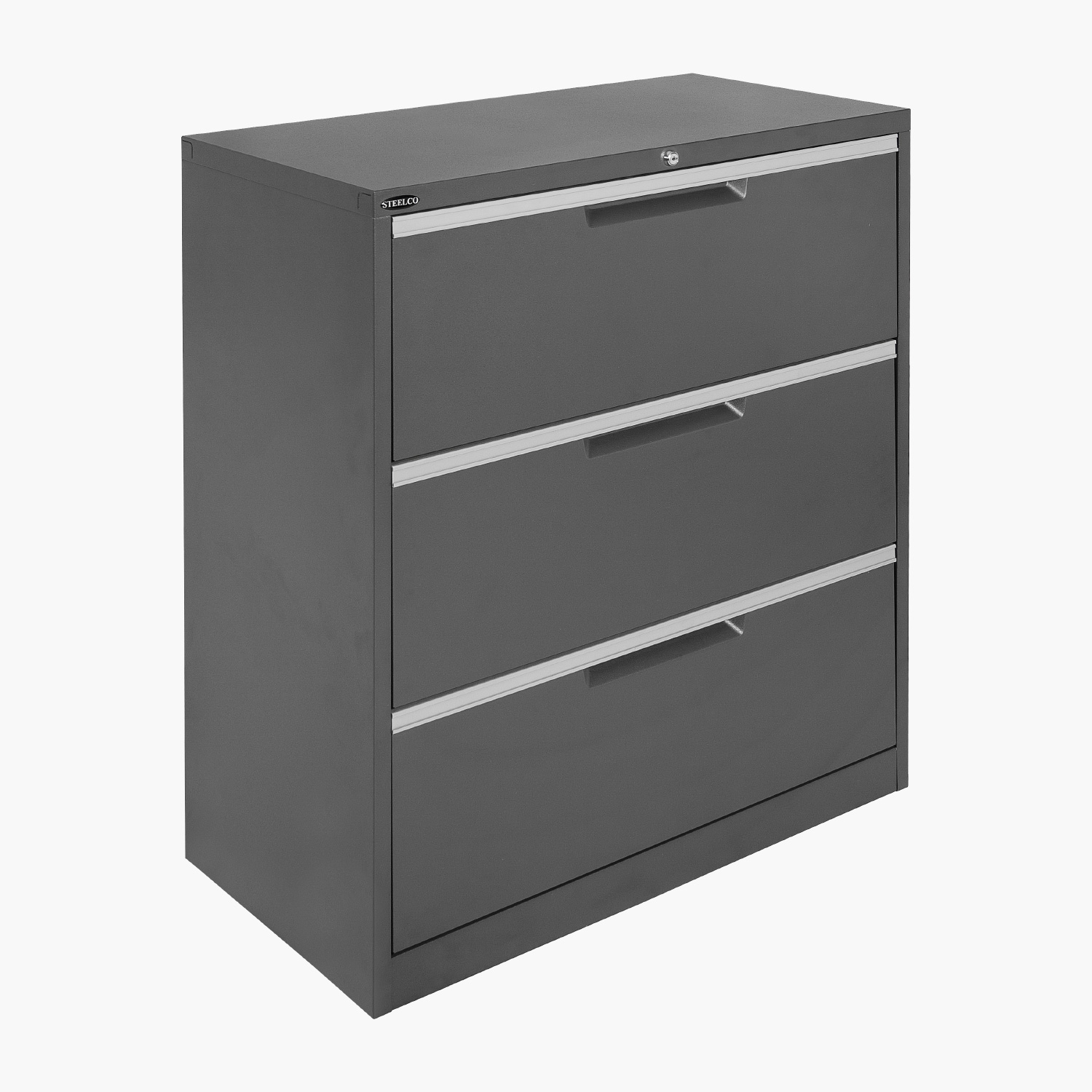 Steelco Lateral Filing Cabinet 3 Drawer J K Hopkins
