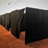 Curtain and Pole to make changing room